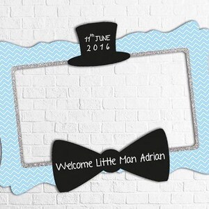 Little Man Baby Shower Frame, Little Man Birthday Party, blue Photo Booth Frame,  Little Man Birthday Party, Baby Shower Party