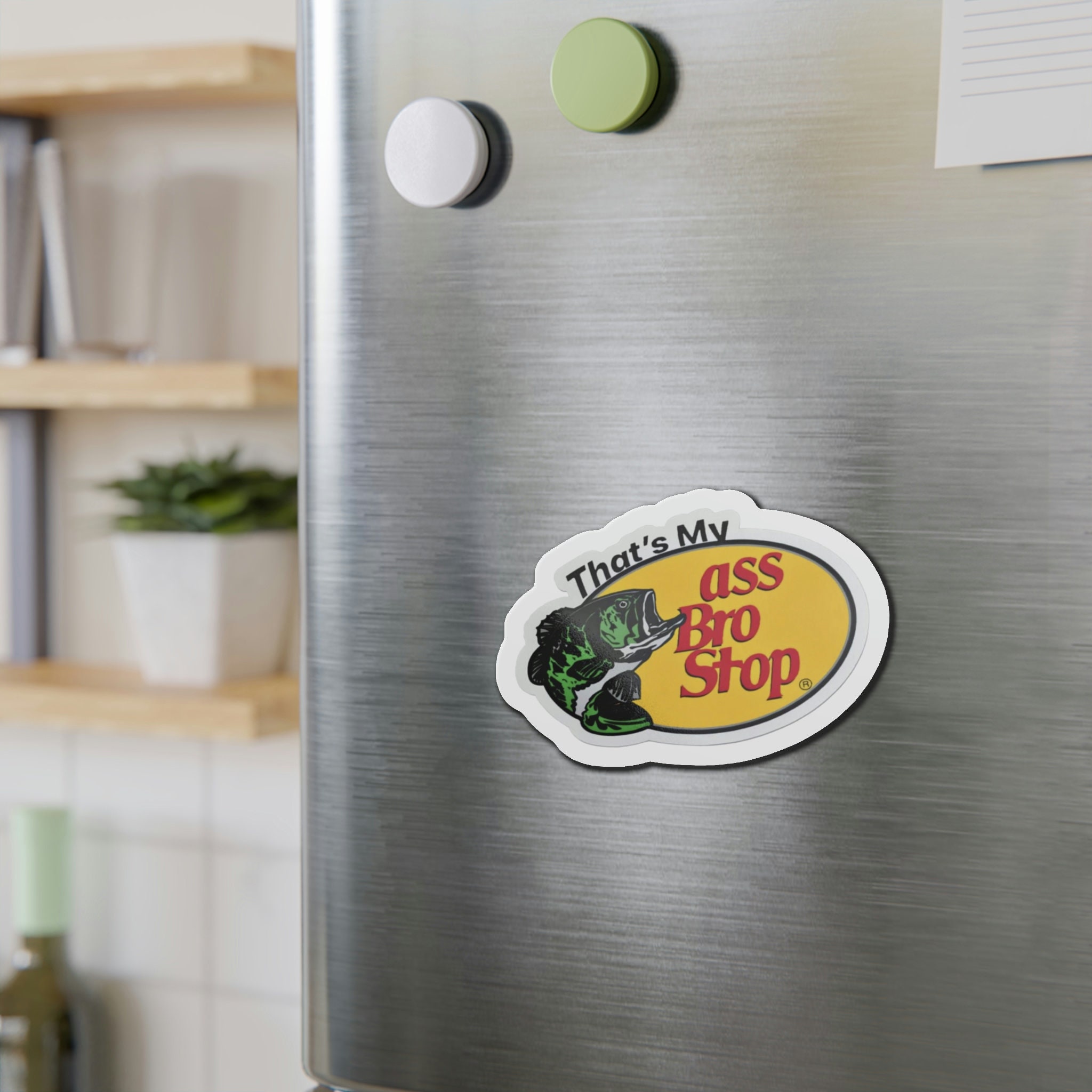 Funny Bass Die-Cut Magnets