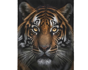 Tiger Velveteen Plush Blanket