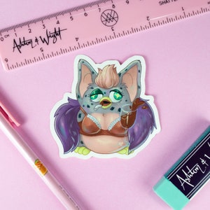 Party Furby 2.0 Sticker – Glamorous Chaos Vibes