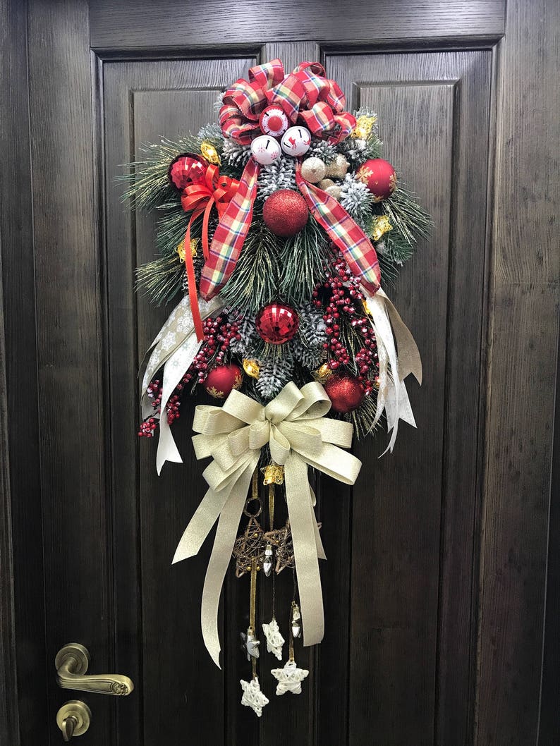 Large Winter Swag with LED lights