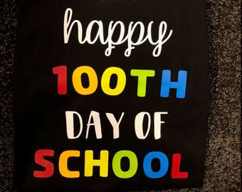 Personalized 100th day of school shirt, multi-color, teachers, teacher gift, teacher shirt, 100th day