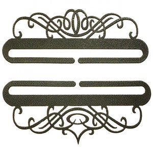 Classic Motifs Bell Pulls 9 Inch Windy Scroll 2 Piece Craft Holder