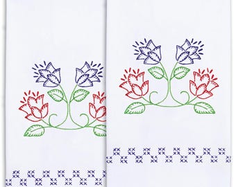 Jack Dempsey Nadel Art Tulips Dekorative Handtücher