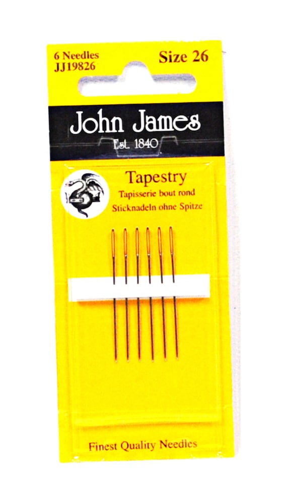 John James Curved Tapestry Needles Assorted Sizes 20//24