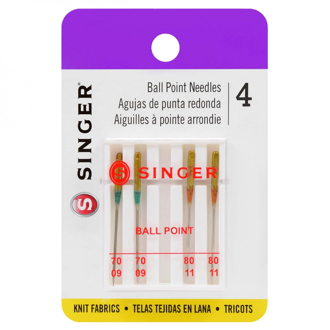 Singer Ball Point Sewing Machine Singer Yellow Band Ball Point Machine Needle Sizes 9-11 - Etsy