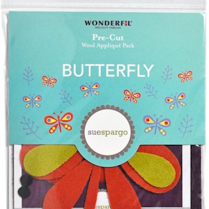 Sue Spargo Pre-Cut Wool Applique Pack - Butterfly Colorway 4