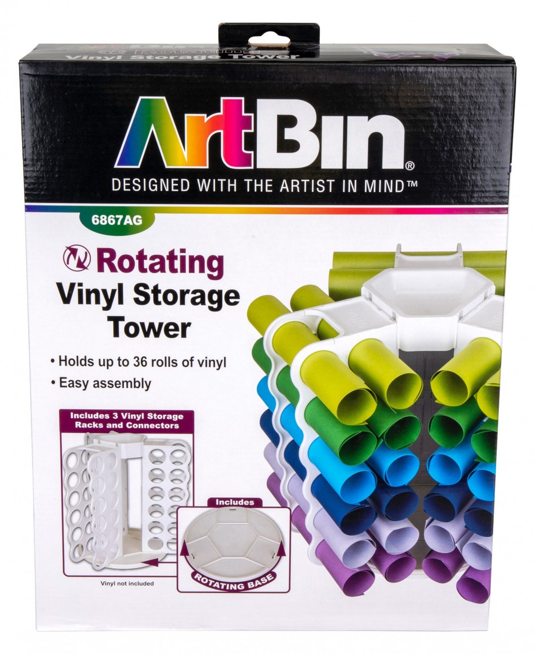 置物 Crron Artbin Rotating Vinyl Storage Tower 6867AG - Etsy