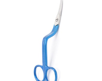 Famore True Left Handed 6 pulgadas doble curva máquina bordado tijeras