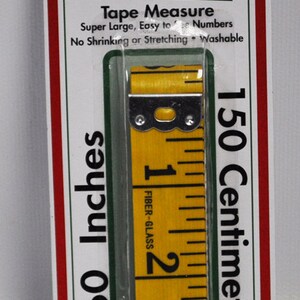 Fiberglass Tape Measure - 60 - Metric/Inches - Yellow - WAWAK