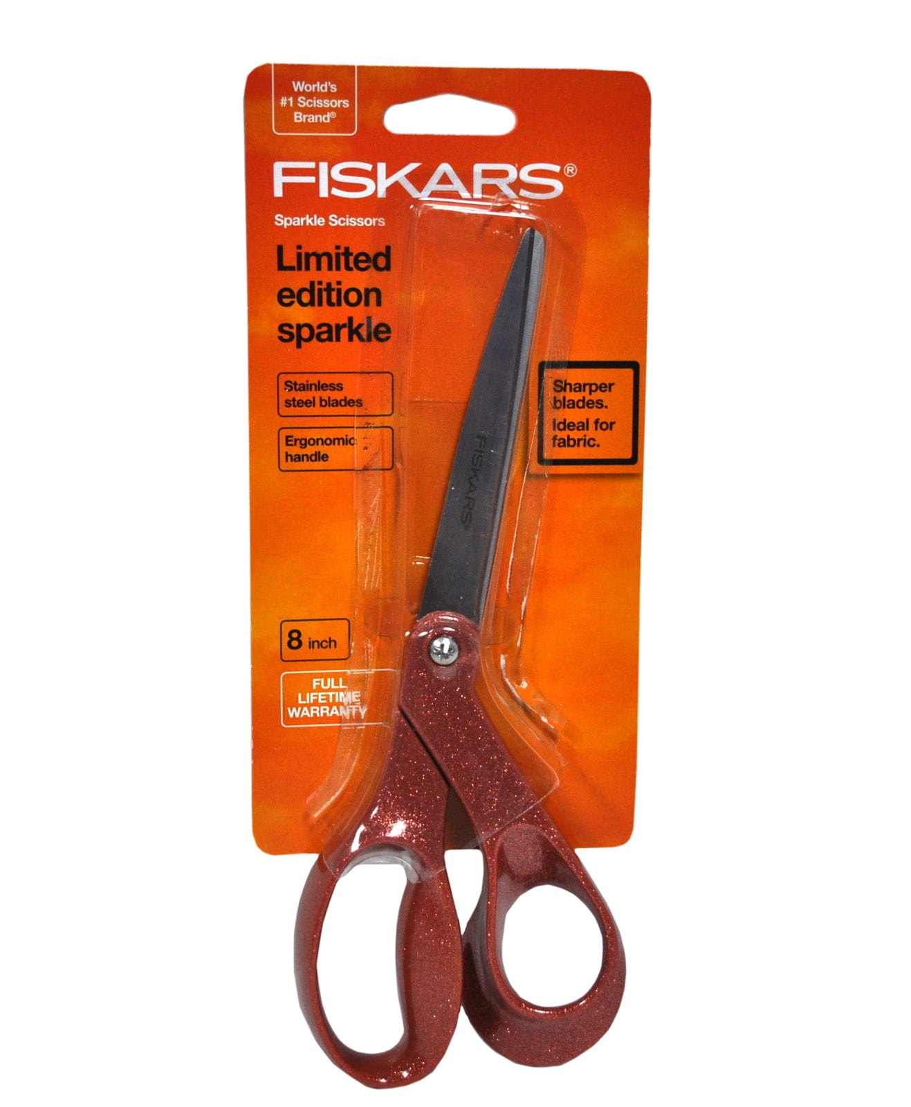 Fiskars Fiskars Easy Action Bent Scissors - 8 inch Overall Length - Stainless Steel - Multi - 1 / Each