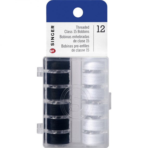 Dritz Class 15 Reusable, 12 Count, Clear Plastic Bobbins