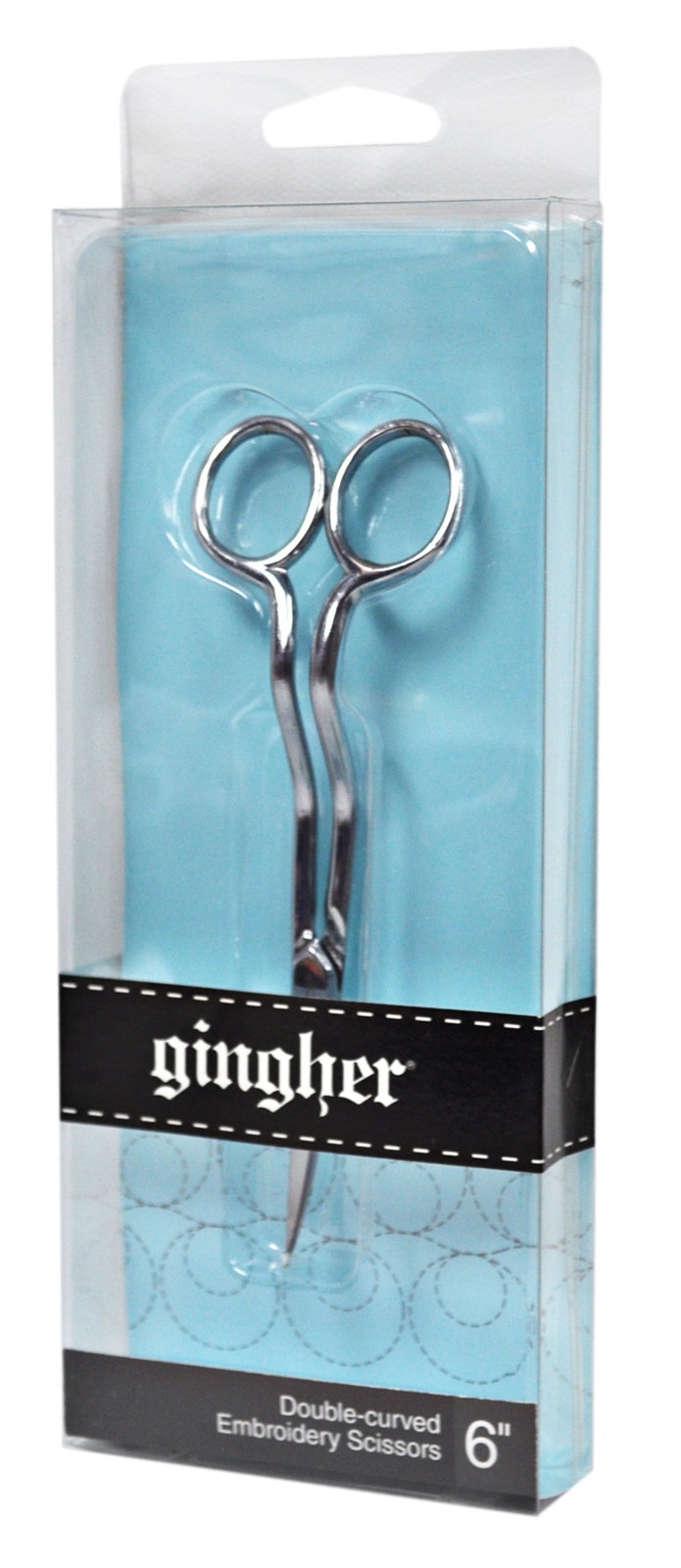 Gingher 6 Inch Double Curved Embroidery Scissors 