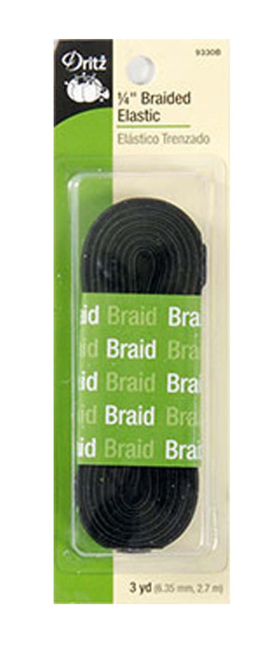 Élastique Tressé Dritz – Noir, Largeur 2.5 Cm – Pour Couture (encolures, Manches, Ceintures) – Lavable En Machine - 2