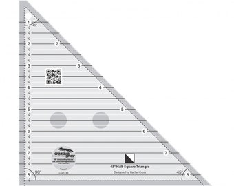 Règle pour courtepointe Creative Grids, demi-carré à 45 degrés, triangle 8-1/2 po.