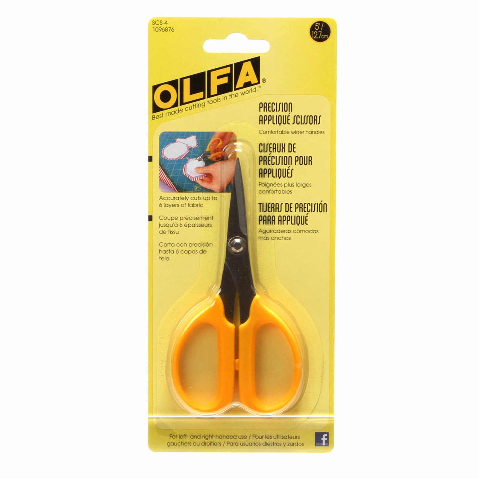 OLFA 5 Inch Precision Applique Scissors SCS-4 