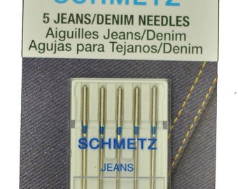 SCHMETZ Jeans/Denim Sewing Machine Needles Size 90/14, 1782