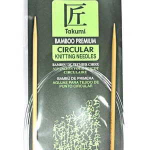 Clover Takumi Bamboo Circular Knitting Needles 16 Size 10.5/6.5mm