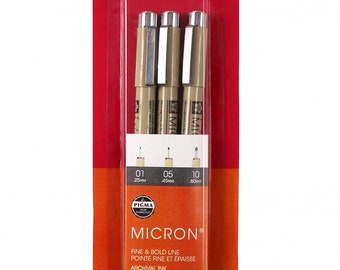 Sakura Pigma Micron Pen Set Cool Gray 3 Pack