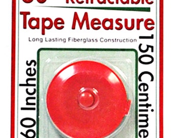 Quilter's Choice 60 inch Retractable Tape Measure Red