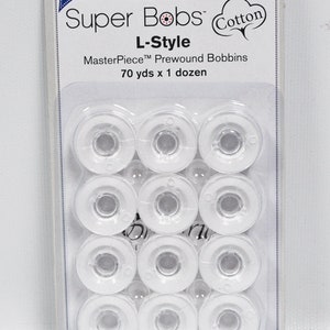 Brother PWB250 Pre-Wound Embroidery Bobbins - White - 10 Pack