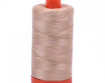 Aurifil Mako Cotton Thread Solid 50wt 1422yds Beige