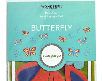 Sue Spargo Pre-Cut Wool Applique Pack - Butterfly Colorway 1
