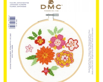 DMC Beginners Cross Stitch Kit XS Japanese Flowers BK1913