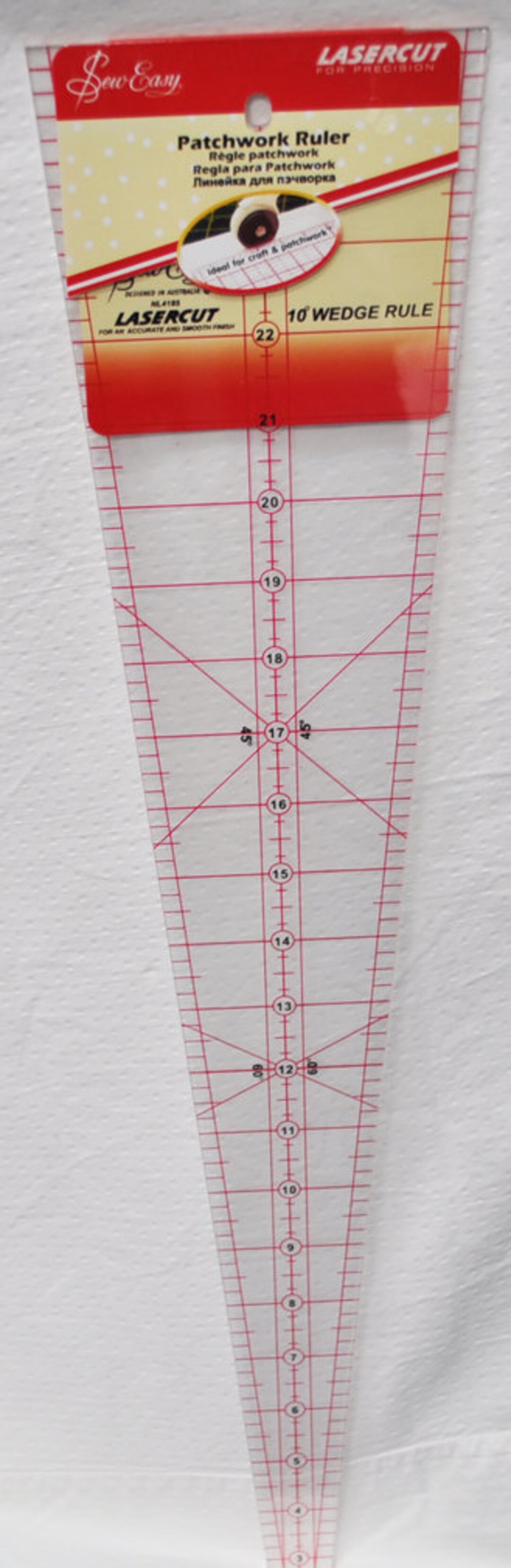 Sew Easy 22 1/2 X 4 7/8 10 Degree Patchwork Wedge Ruler NL4185 - Etsy
