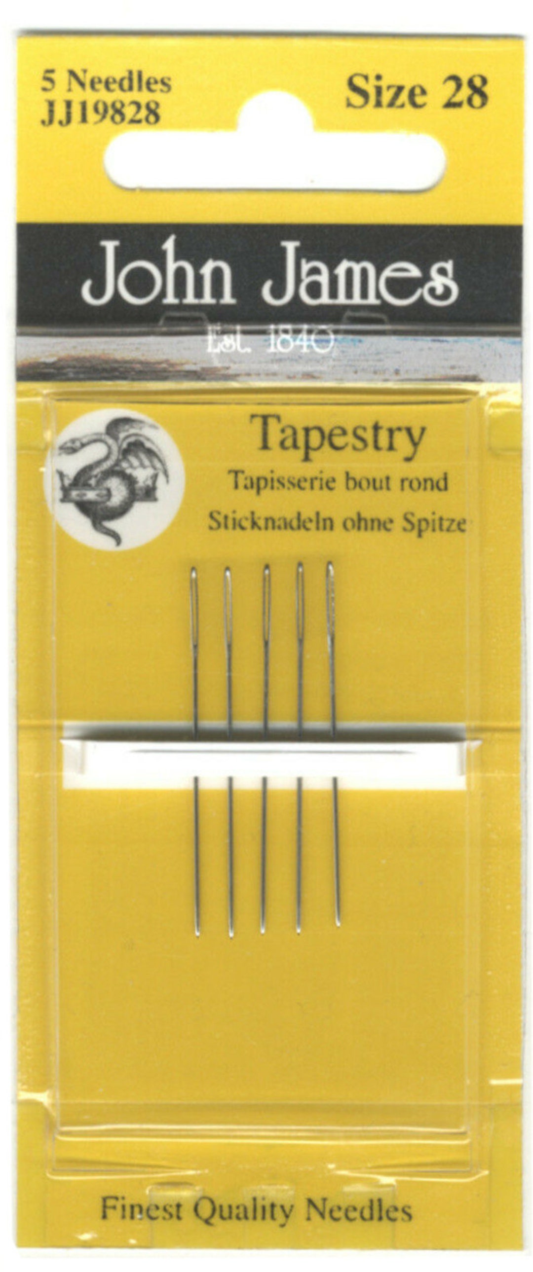 John James Tapestry Needles Size 28 Etsy