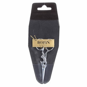 Bohin 3 1/2 Inch Matte Silver Rabbit Embroidery Scissors