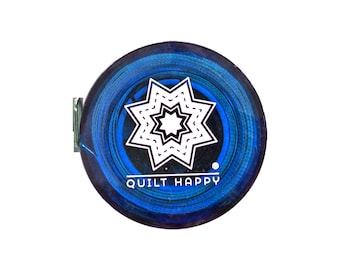 Quilt Happy Tape Measure Blau