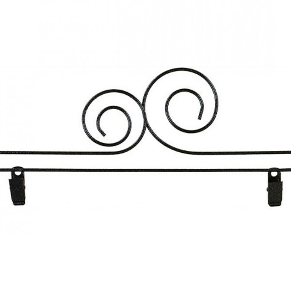 Classic Motifs 12 Inch Double Scroll With Clips