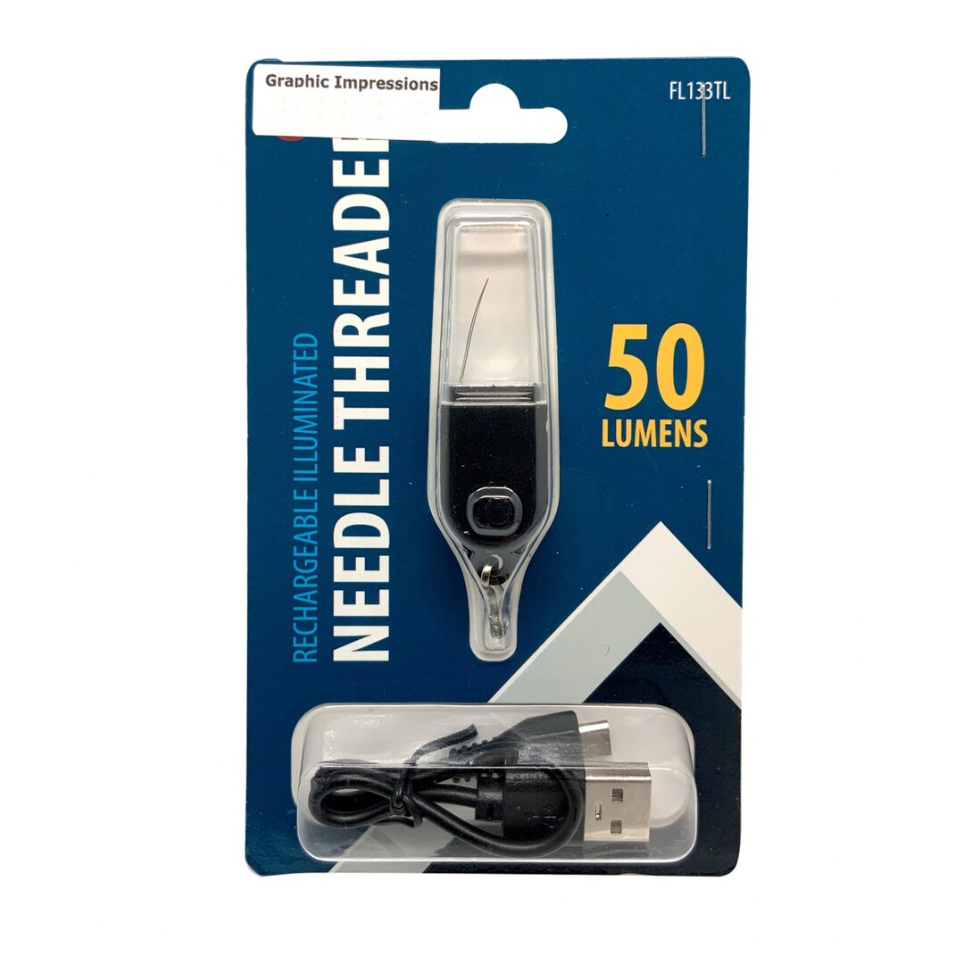 Needle Beetle, Needle Threader, Lighted Needle Threader, LED Light...