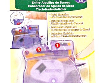 Clover Desk Needle Threader Purple 4071