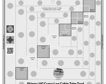 Outil de finition pour cabane en rondins Creative Grids, mince, 10 po.