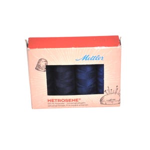 Mettler Metrosene 4 Spool Thread Set Navy