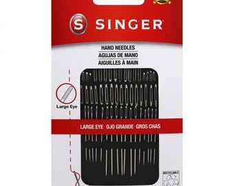 SINGER Storögda Handnålar Blandade Storlekar
