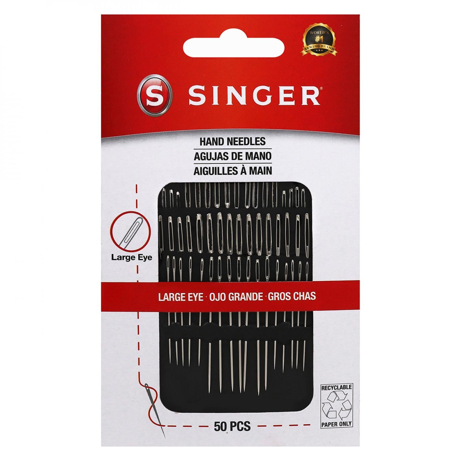 12 Stück SINGER Nähnadeln Mit Großem Öhr – Magnetisch Und Ideal Für Dicke Stoffe