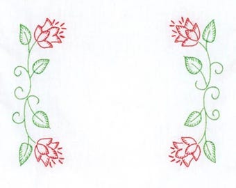 Jack Dempsey Needle Art Tulips Table Runner