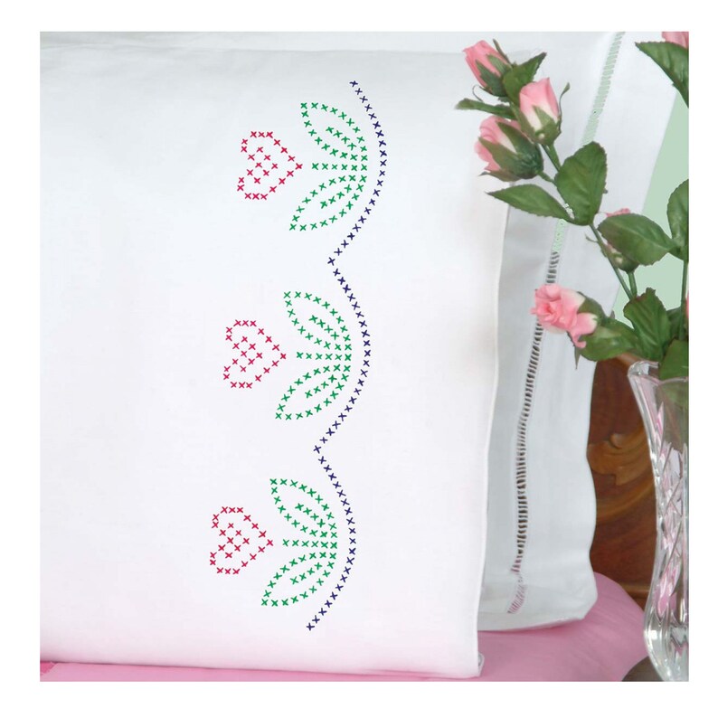 Perle Edge Pllowcases | Jack Dempsey Needle Art | Embrodery Kts