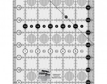 Règle de courtepointe pour gaucher Creative Grids 6-1/2 po. x 24-1/2 po.