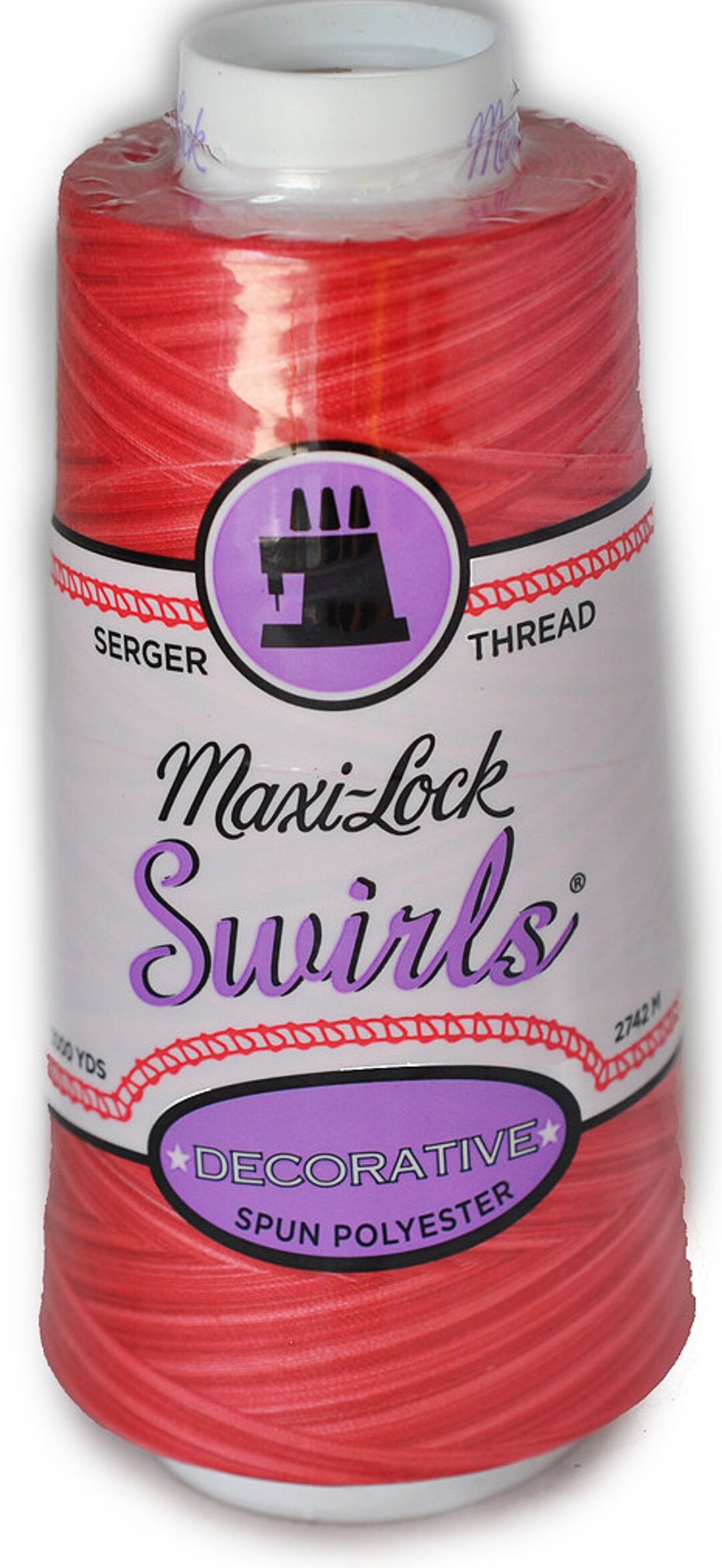 Watermelon Threading Maxi Lock Swirls Watermelon Sorbet Serger Thread 53-M52 - Etsy