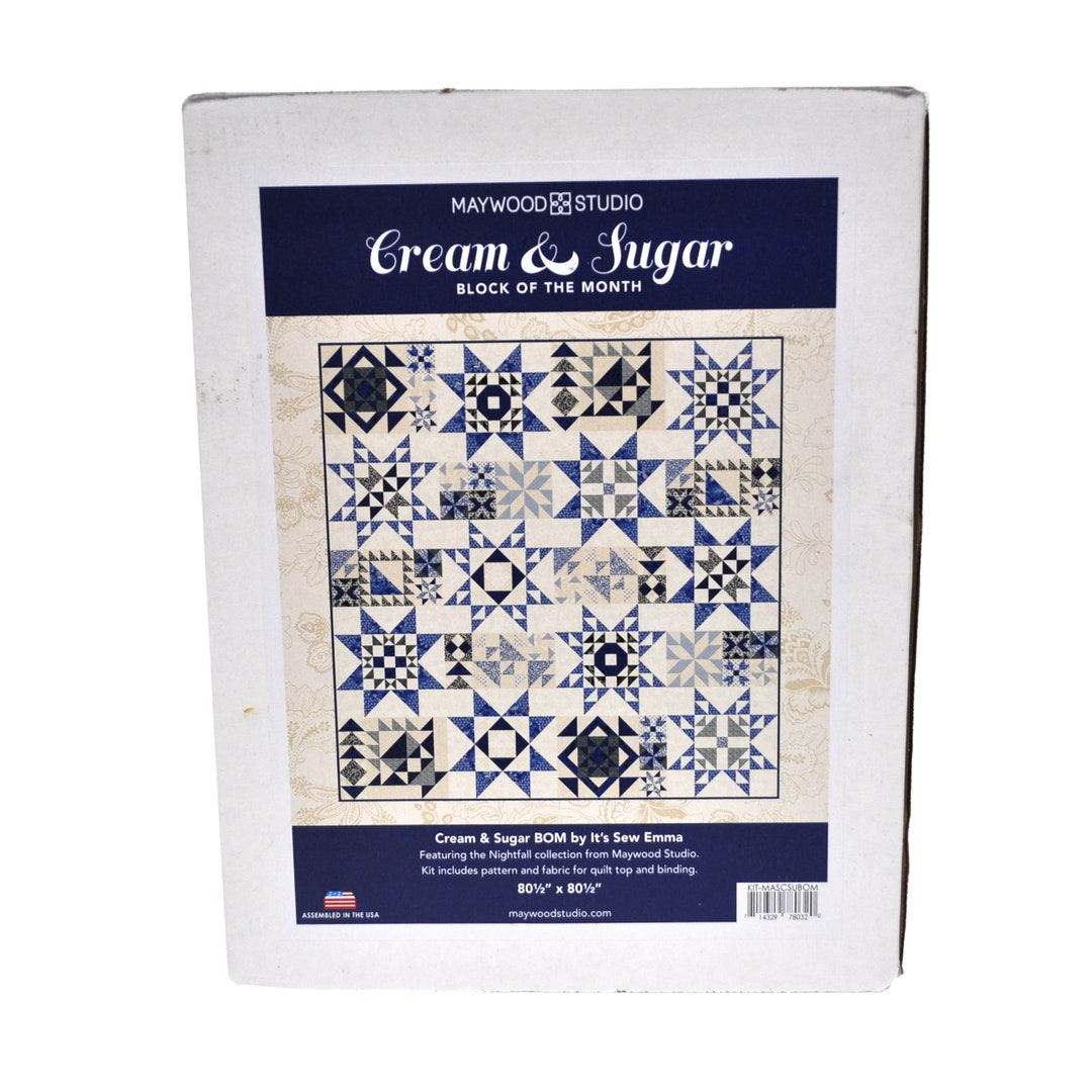 Maywood Studios Cream and Sugar Block of the Month Quilt Kit - Etsy