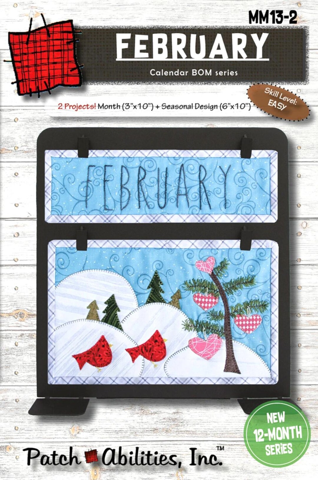 Patch Abilities February Calendar Series Block of the Month MM13-2 - Etsy