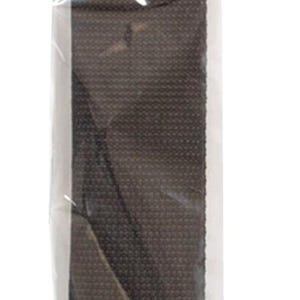 May include: A long, dark brown woven strap packaged in a clear plastic bag. The header card features the text byannie.com and Purse Parts. The strap has a textured, grid-like surface and is folded vertically within the sealed transparent packaging.