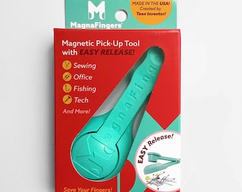 MagnaFingers Pick-Up and Release Magnetic Pick-Up Tool Aqua