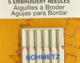 SCHMETZ Embroidery Sewing Needles Size 75/11 1745