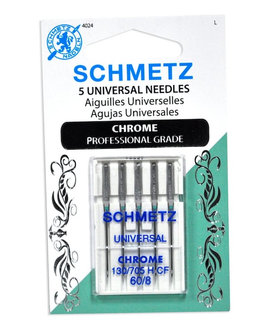 Chrome Microtex Schmetz Needle 5 ct, Size 60/8 - 1 Package Chrome Microtex Schmetz Needle 5 ct, Size 60/8 - 1 Package