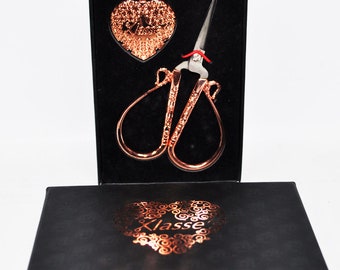 Klasse Rose Gold 4 pouces Ciseaux et Thread Cutter Ensemble